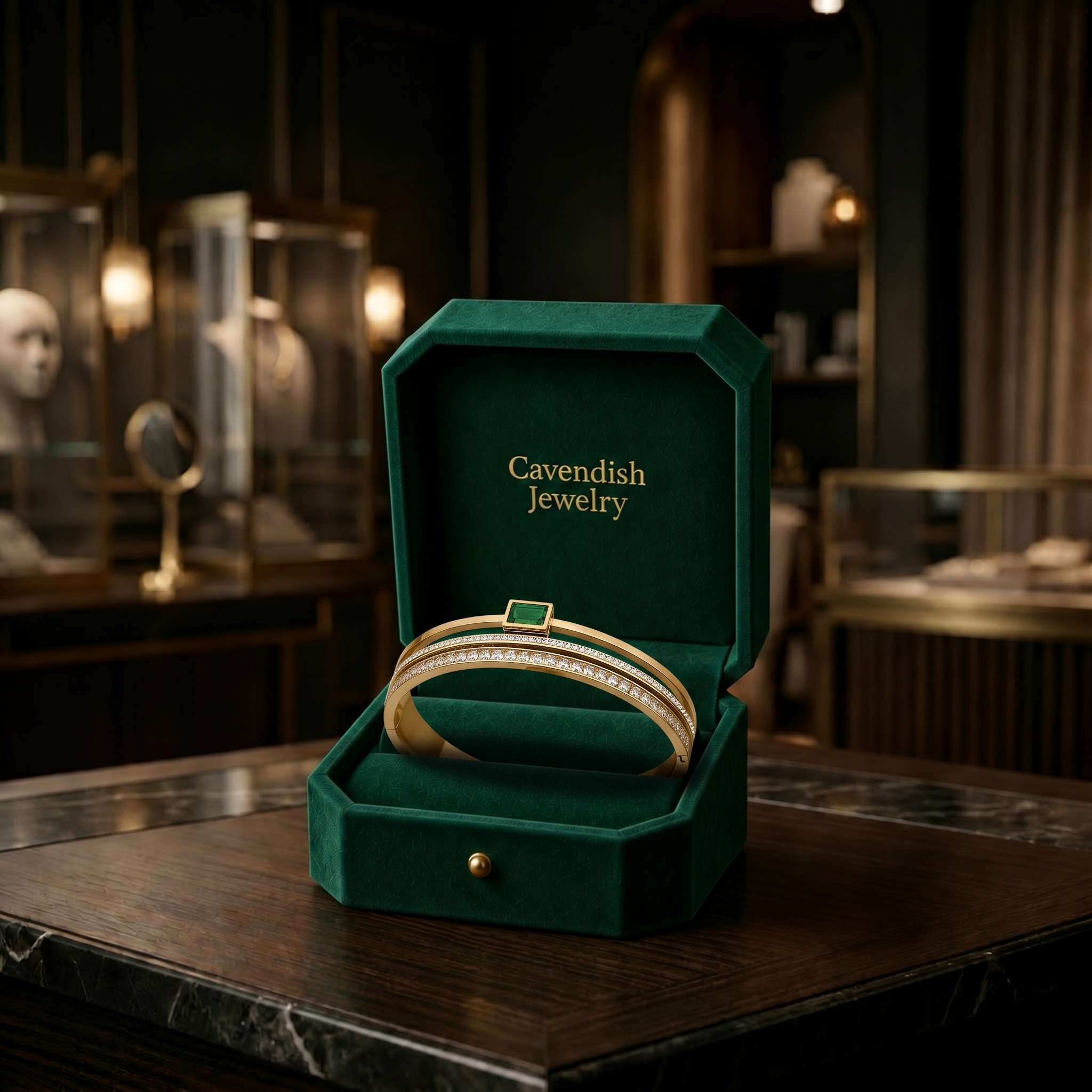Regal Emerald Bracelet