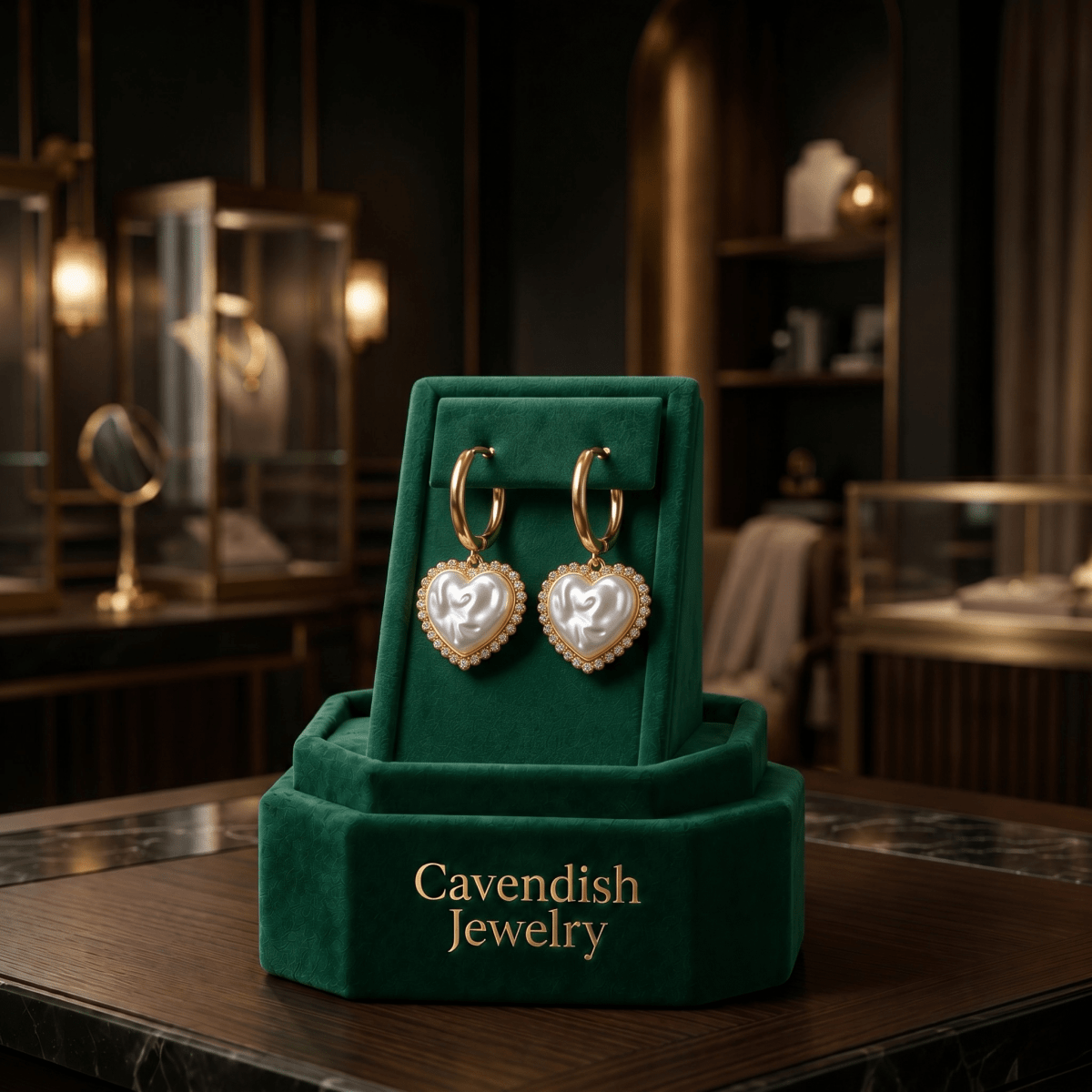 Amour Pearl Earrings - Cavendish Jewelry