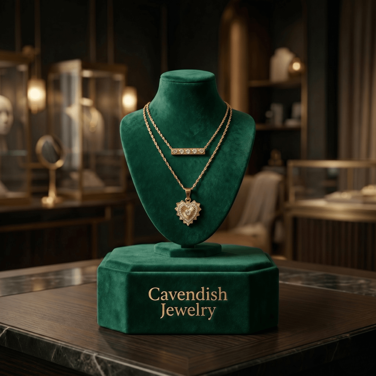 Auric Twin Necklace - Cavendish Jewelry