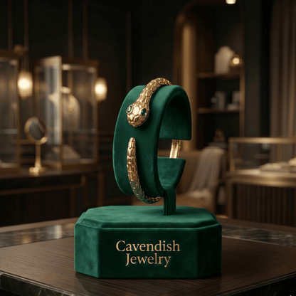 Emerald Viper Bracelet - Cavendish Jewelry