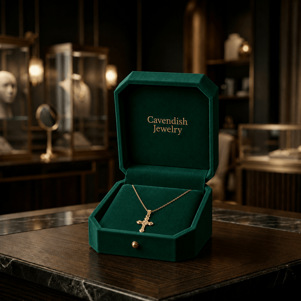 GraceLux Cross Necklace - Cavendish Jewelry