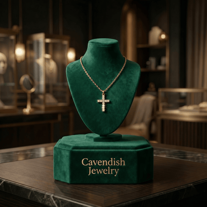 Luminara Cross Neckless, Earrings - Cavendish Jewelry